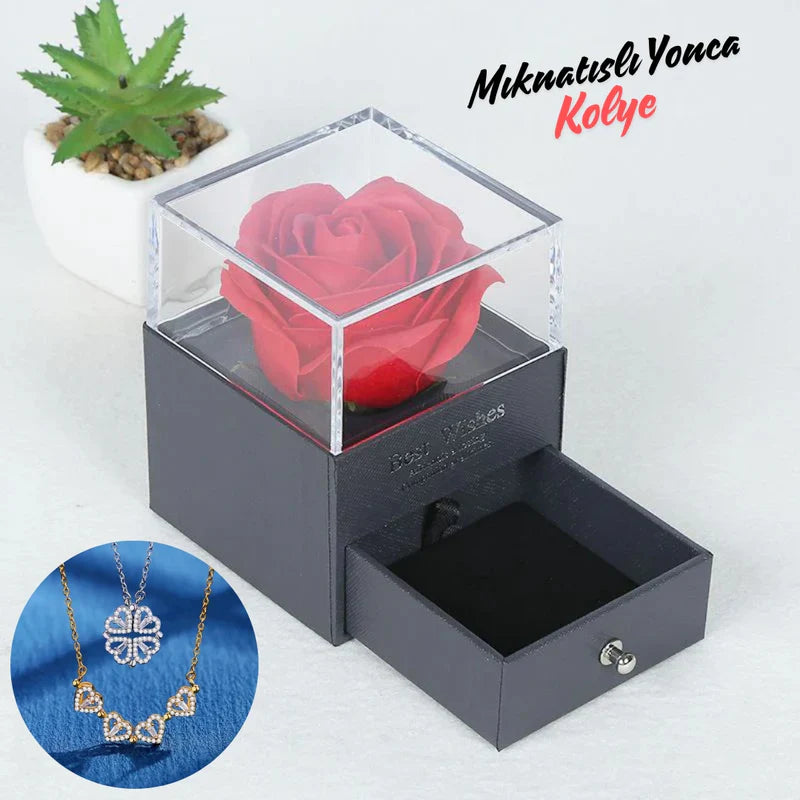 Mıknatıslı Yonca Kolye