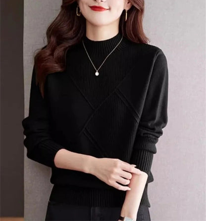 Kadın UX66 Örme Kaşmir Kazak