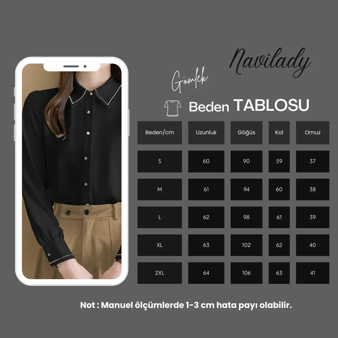 Turn Down Yaka Ofis Gömleği