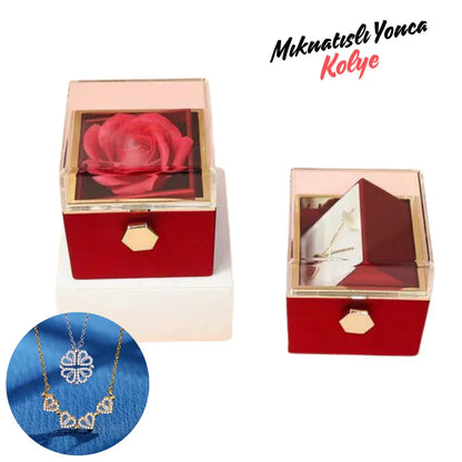 Mıknatıslı Yonca Kolye